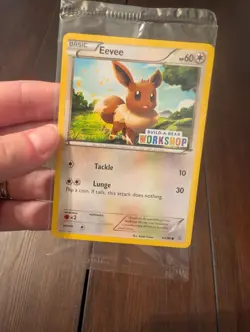 Build a Bear Pokemon Card Workshop Eevee Promo Trading 63/98 SEALED Ancient Orig - Image 1