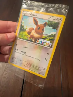 Build a Bear Pokemon Card Workshop Eevee Promo Trading 63/98 SEALED Ancient Orig - Image 4