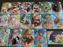 Goddess Story - Anime Beauties Card Lot - 17 Cards! Bikini Anime - SSR Foil - Image 1
