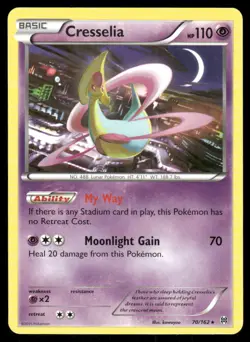 Pokemon Cards Cresselia 70/162 BREAKthrough XY Rare NM - Image 1