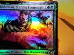 Sandman Shifting Scoundrel rare foil magic the gathering spider-man trading card - Image 4