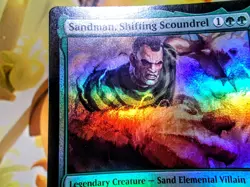 Sandman Shifting Scoundrel rare foil magic the gathering spider-man trading card - Image 5
