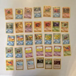 Pokemon TCG Fossil Mixed Lot 34 Cards Golem Cloyster Gastly Omastar Sandslash - Image 1
