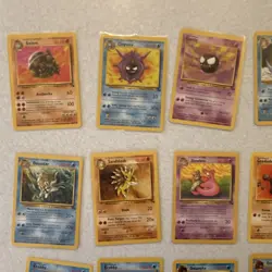 Pokemon TCG Fossil Mixed Lot 34 Cards Golem Cloyster Gastly Omastar Sandslash - Image 2