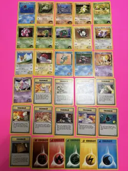 Lot Of 31 Pokemon Gym Heroes Cards- Vintage 2000 Wizards Of The Coast, NM-HP - Image 1