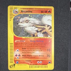 Pokemon Arcanine Skyridge Holo Rare Card 2003 H2/H32 80 HP Stage 1 Fire - Image 1