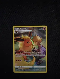 Pokemon TCG SW&SH Flareon TG1/TG30 Ultra Rare Holo Card Brilliant Stars - Image 1