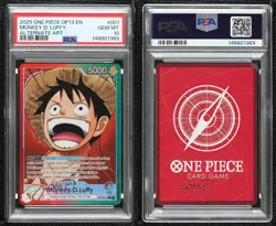 2025 One Piece Card Game Carrying on His Will OP13 English Monkey D Luffy PSA 10 - Image 3