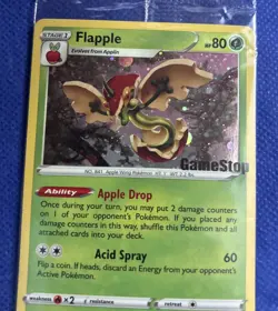 Pokemon Flapple Gamestop Promo Card 022/192 Exclusive Holo 2021 Sealed - Image 3