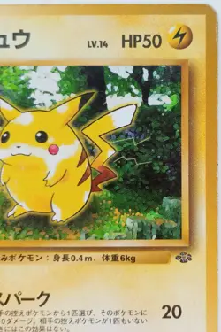 Pikachu Pokemon card Japanese anime vintage card Rare Nintendo F/S No.025 Jungle - Image 3