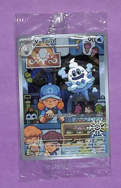 Vanillish 190/182 Holiday 2025 Snowflake Stamp Promo SEALED Pokemon TCG Card - Image 1