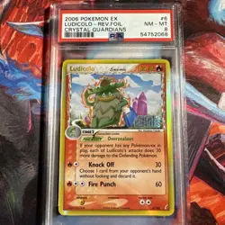 Ludicolo Crystal Guardians Reverse Holo Pokemon Card 6/100 Delta Species Psa 8 - Image 1