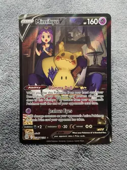Pokemon Mimikyu V Full Art Ultra Rare Holo TG16/TG30 Brilliant Stars Card - Image 1