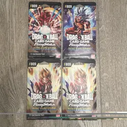 Dragon Ball Super Card Game Fusion World FB09 Dual Evolution Booster Packs x4 - Image 1
