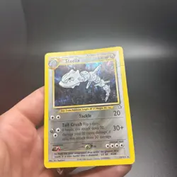 Pokemon TCG Steelix Holo Card Rare 15/111 Neo Genesis Vintage WOTC HP -g - Image 3