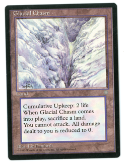Glacial Chasm -- MTG (P Quality) - Ice Age - See scans! - Image 1