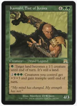 Kamahl, Fist of Krosa 2002 Onslaught Green Rare Creature - Druid MTG NM AZ2 - Image 1