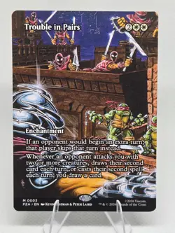 MTG Trouble in Pairs #0003 Mythic TMNT Source Material Borderless Eastman Laird - Image 1