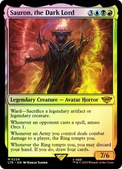 Magic The Gathering MTG SAURON, THE DARK LORD FOIL The Lord of the Rings NM - Image 1