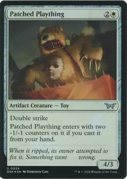 Patched Plaything (Foil) - 0024 - Duskmourn: House of Horror - MTG - Image 1