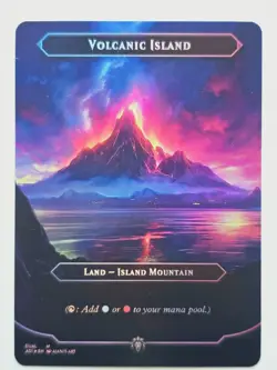 Volcanic Island Original Dual Land 02 Foil-Altered Art Custom MTG Land - Image 1