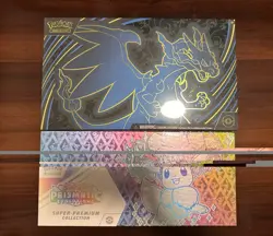 Pokemon Prismatic Evolution SPC + Charizard UPC Lot Factory Sealed - Image 1
