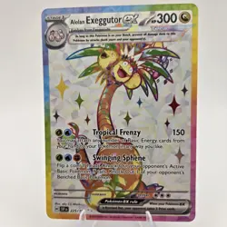 Pokemon TCG Alolan Exeggutor EX 225/191 Surging Sparks Ultra Rare Card - Image 1