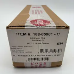 Pokemon TCG Scarlet & Violet Temporal Forces Booster 6-Box Case SV05 SEALED - Image 1