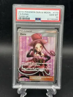 PSA 10 Pokemon 2019 Sun & Moon Team Up Dana Full Art 173/181 *Gem Mint* - Image 1
