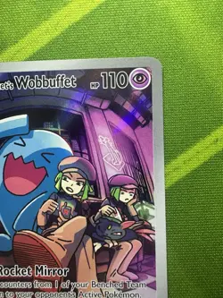 Team Rocket's Wobbuffet SVP203 Pokemon Center Stamp Exclusive Promo *S Rank* - Image 3