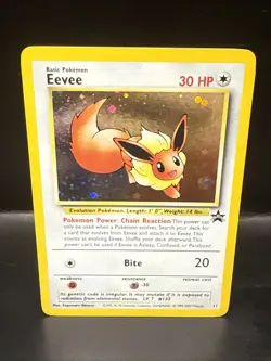 Pokemon - Eevee 11/53 - Wotc - Black Star Promo Holo Q Swirl - Image 1