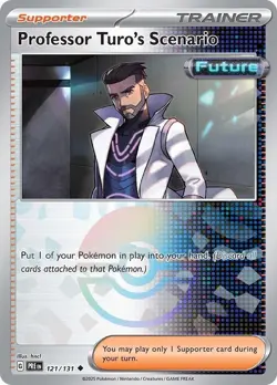 Professor Turo's Scenario (Poke Ball) NM 121/131 Prismatic Evolutions Pokemon - Image 1