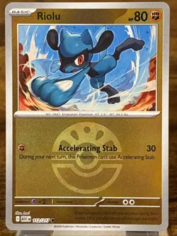Riolu 112/217 (Energy Reverse Holo) Pokemon TCG Ascended Heroes | Pack Fresh NM+ - Image 1