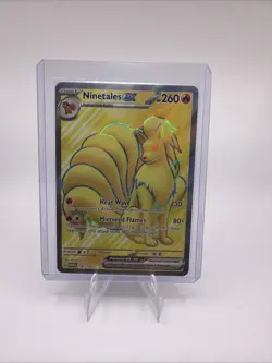 ✨ Ninetales ex 186/165 Scarlet & Violet 151 Ultra Rare Full Art Pokemon NM ✨ - Image 1