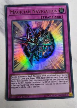 Yugioh Magician Navigation LEDD-ENA29 Ultra Rare 1st Ed LP - Image 1