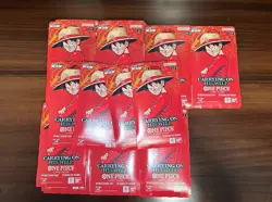 One Piece OP-13 Carrying on His Will Sleeved Booster Pack Lot of 25 In Hand - Image 1