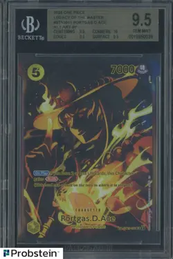 2025 One Piece Legacy of the Master Alternate Art #011 Portgas.D.Ace BGS 9.5 - Image 1