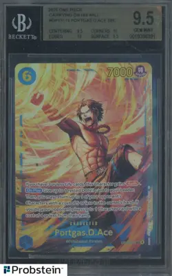 2025 One Piece Carrying on His Will #119 Portgas.D.Ace SEC BGS 9.5 - Image 1