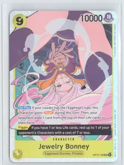 Jewelry Bonney (108) OP13-108 Super Rare Carrying On His Will One Piece NM - Image 1
