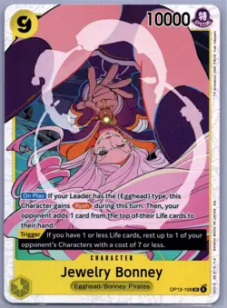 Jewelry Bonney - OP13-108 SR - Carrying On His Will Holo Foil - One Piece TCG NM - Image 1
