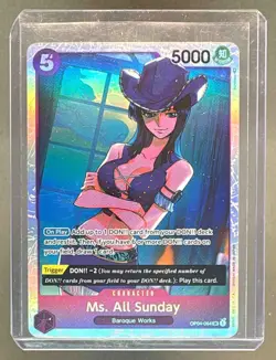 Ms. All Sunday 2023 One Piece Kingdoms of Intrigue #OP04-064 Super Rare - Image 1