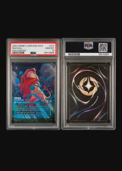 Disney Lorcana EN 5 Mufasa - Ruler of Pride Rock Enchanted Holo PSA 10 217/204 - Image 1
