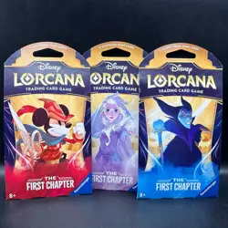 Disney Lorcana First Chapter 3X Sleeved Booster Packs ALL ART SET Sealed - Image 1