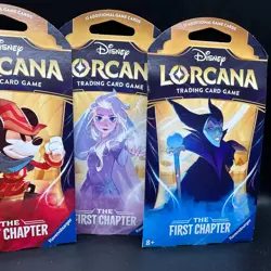 Disney Lorcana First Chapter 3X Sleeved Booster Packs ALL ART SET Sealed - Image 3