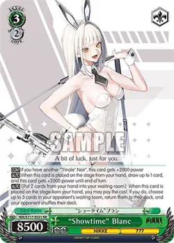 Nikke Weiss Schwarz "Showtime" Blanc NIK/S117-E031 RR Double Rare - Image 1
