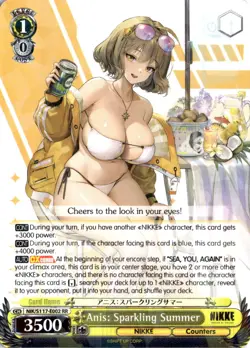 Anis: Sparkling Summer Double Rare GODDESS OF VICTORY: NIKKE NIK/S117-E002 RR NM - Image 1