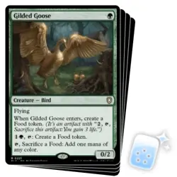 GILDED GOOSE X4 Bloomburrow: Commander Magic MTG MINT CARD - Image 1