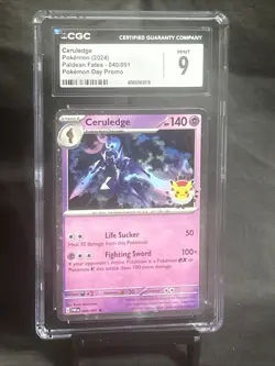 Ceruledge Pokemon Day Promo 2024 Cosmos Holo CGC 9 Mint FRESHLY GRADED CARD - Image 1