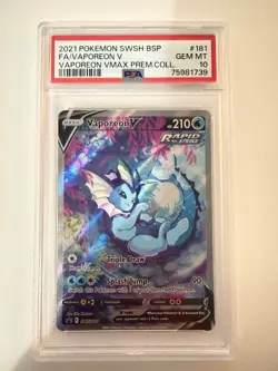 PSA 10 2021 Vaporeon V SWSH: Sword & Shield Promo Cards Holo - Image 1