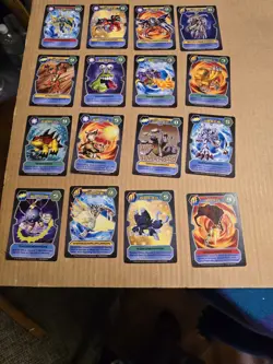 Lot of 16 DIGIMON D-Tector 2002 Collector BANDAI Trading Cards TCG - Image 1